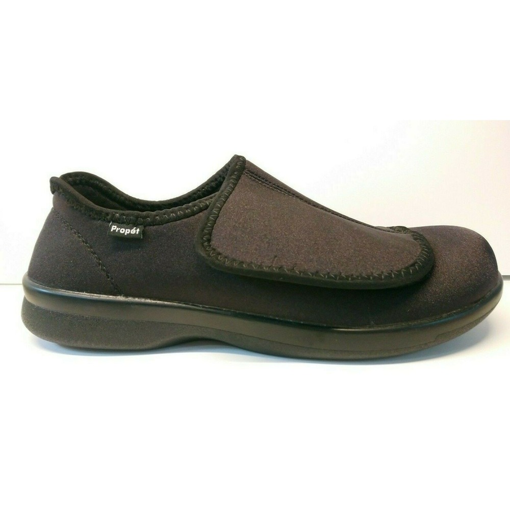 Propet Men's Cush N Foot Slipper SIZE 10 M BLACK EXCELLENT!